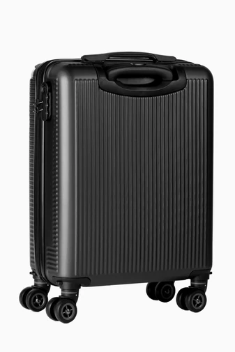 Troler De Cabină Wizzair Negru Cu Pereți Tari 55*40*20cm Roți Detașabile