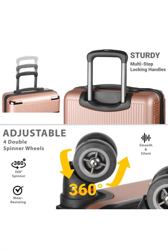 Troler De Cabină Wizzair Negru Cu Pereți Tari 55*40*20cm Roți Detașabile
