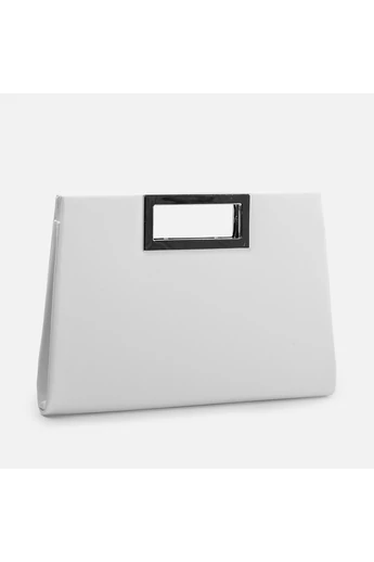 BONLUO Geanta Eleganta Alba Din Imitatie Piele (31x21x4 cm)