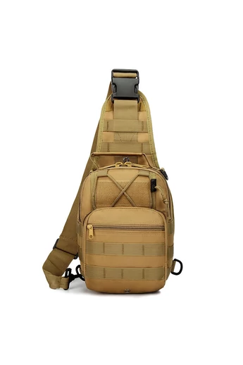 Bonluo Rucsac/Geantă Crossbody De Bărbați Maro Din Material Solid