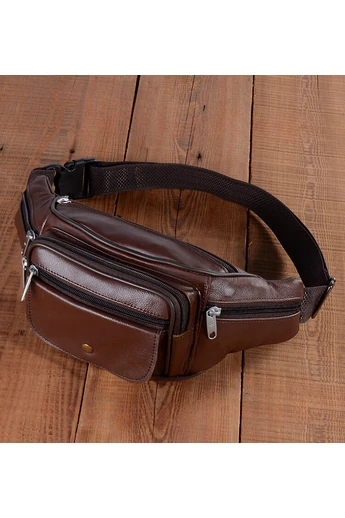 Bonluo Borsetă Pentru Bărbați Maro Calitate Premium Din Piele Naturală De Dimensiunea 13*31*8cm
