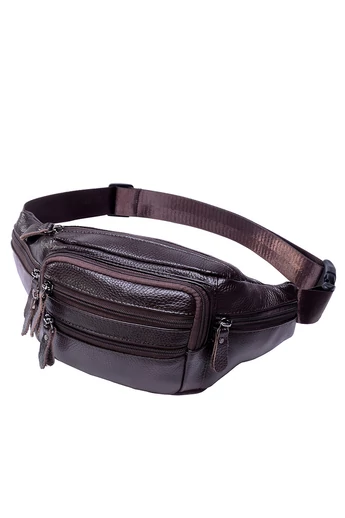 Bonluo Borsetă Pentru Bărbați Cafeniu Din Piele Naturală De Calitate Premium De Dimensiunile 13*33*10cm