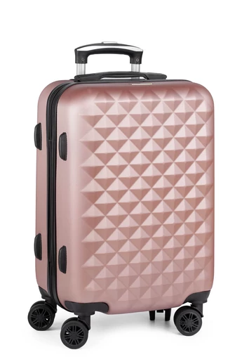 Troler Bagaj De Mână Rosegold Bonluo Cu Pereți Tari Dimensiune Wizz-Air 55*35*22cm Roți Detașabile