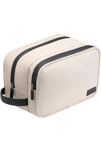Geantă Organizatoare Bonluo Bej Multifuncțională Pentru Călătorii Cu Design Compact Și Stilat Ideală Pentru Kituri De Îngrijire Personală (15*24*13cm)