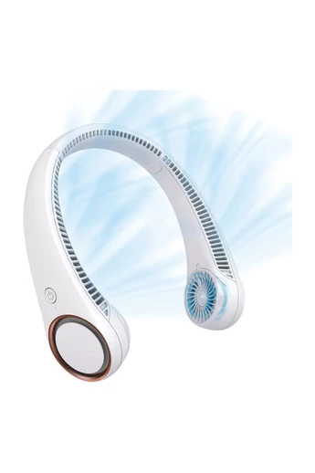 Ventilator Portabil Pentru Gât Alb Cu Design Ergonomic 3 Viteze Fără Elice Ideal Pentru Vara