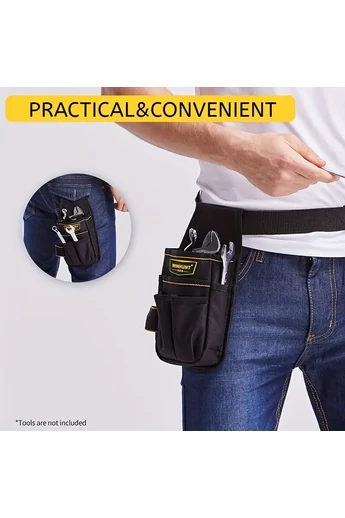 Centura Scule Multifuntionala Neagra Din Tesătură Oxford 23.5*12.5*6cm