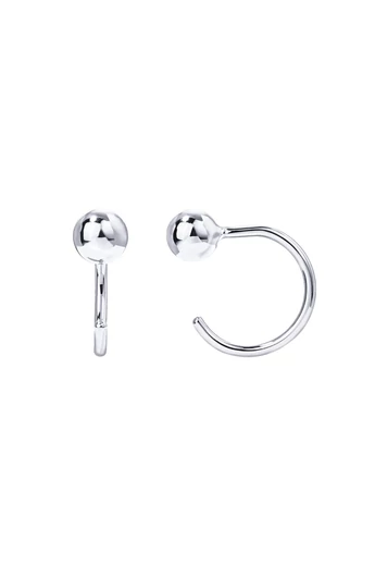Cercei Minimalistici Din Cupru Placat Cu Aur Alb De 14K Design Modern Și Elegant