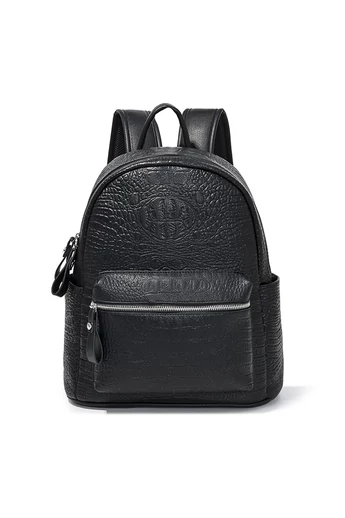 Rucsac De Damă Negru Din PU, Cu Multiple Compartimente, 37*33*14cm