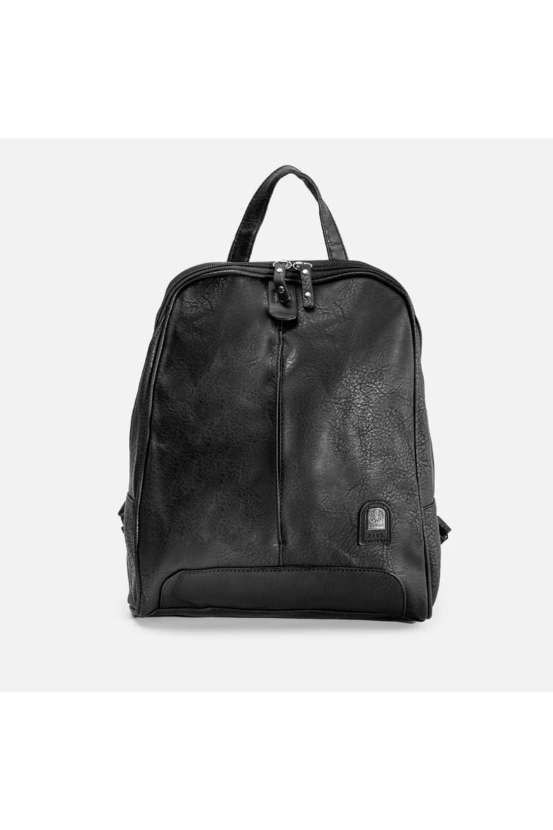 BONLUO Rucsac Negru Din Imitație Piele