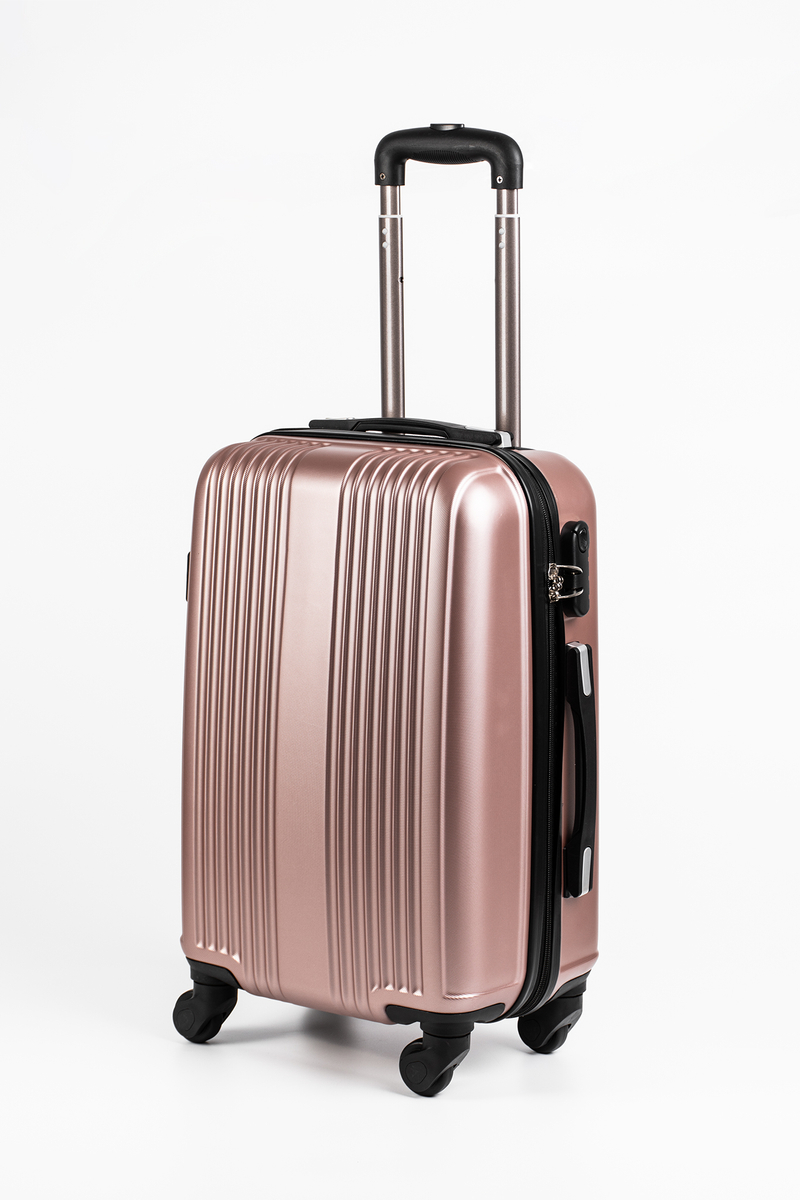 Valiză Bagaj De Mână Rosegold Cu Pereți Tari Dimensiune Wizz-Air(55x34x20cm)