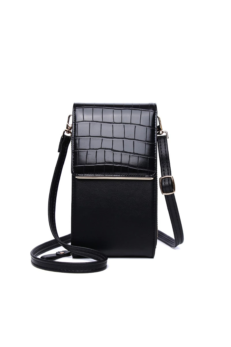 Geantă Mică Crossbody Culoare Negru Tip Portofel