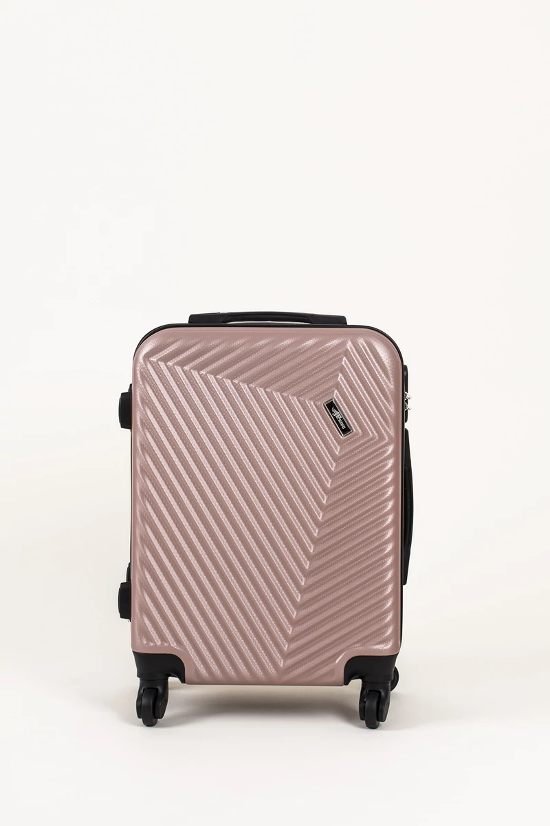 Valiză RoseGold Dimensiune Cabină (55x40x20)Pereți Rigizi