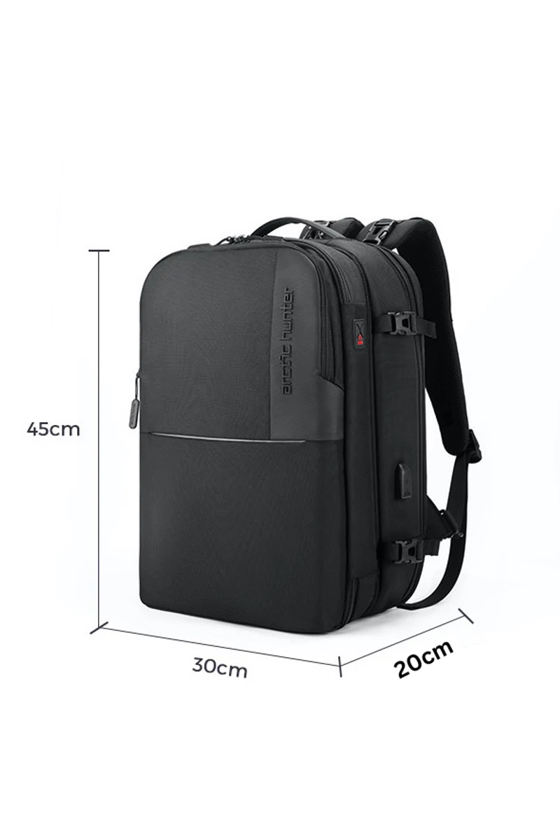 Arctic Hunter Rucsac Negru Multifucțional 2în1 Business Și