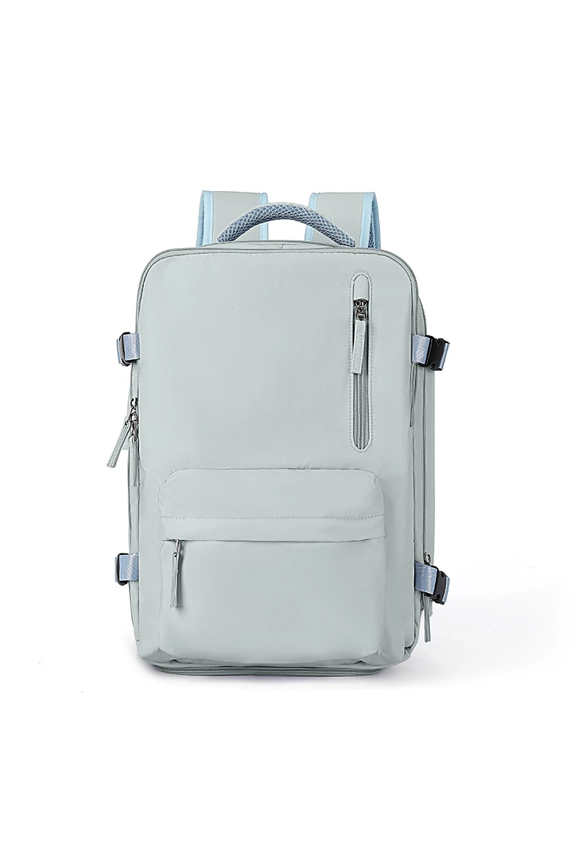 Bonluo Rucsac Stil Valiză Albastru Deschis Dimensiune Wizz-air( 40X30x20) Multifuncțional 